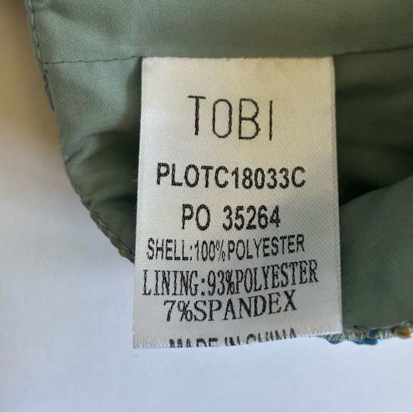 Tobi bralette top S tapestry floral fairy New feminine Baroque cottagecore - Picture 8 of 10